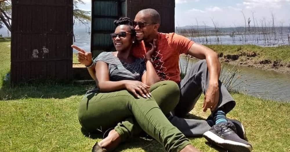 Waihiga Mwaura shares photos presenting news from home with wife Joyce Omondi as director