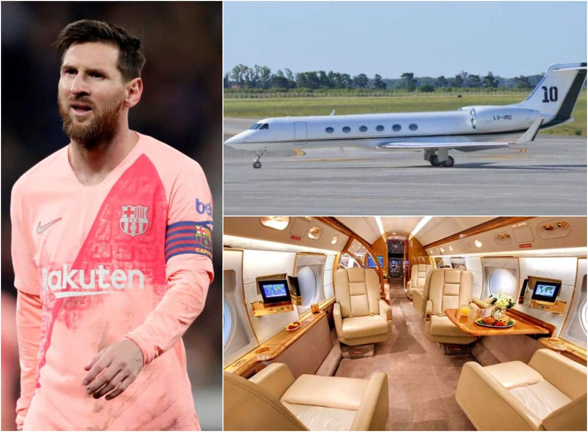 Inside Messi S Brand New 16 Seater Private Jet That With Kitchen And Bathrooms