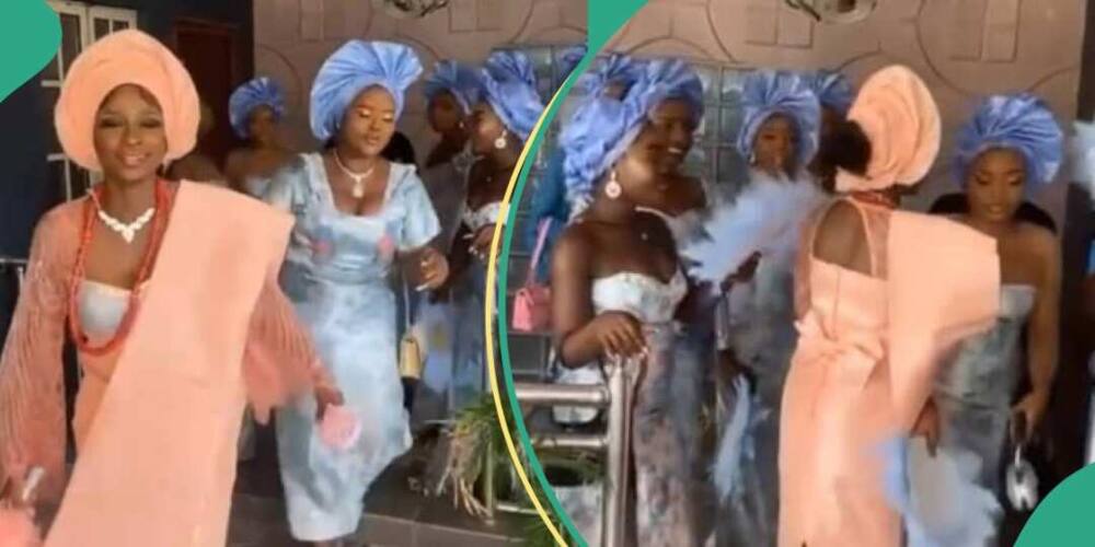 Drama: Una novia enojada empuja a su dama de honor el día de la boda y el video se vuelve viral