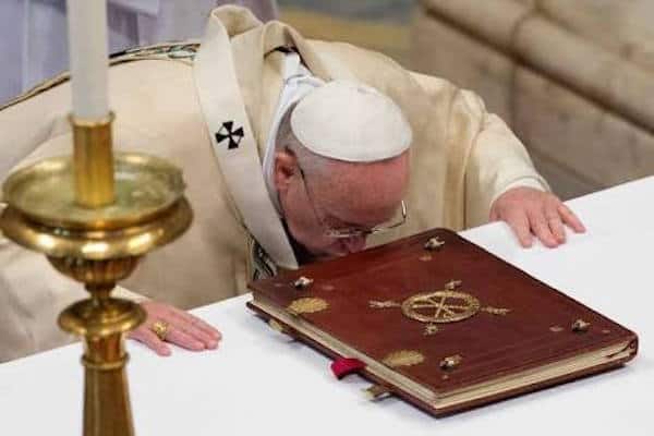 Catholic priests to stop kissing bible, sign of peace to be replaced in new guidelines