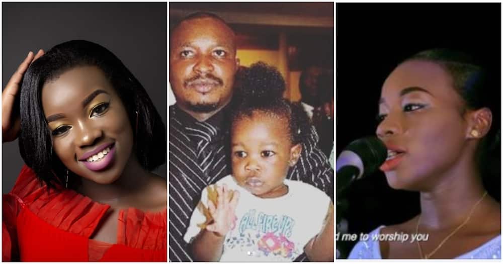 Late gospel musician's daughter impresses Kenyans with her beautiful voice.