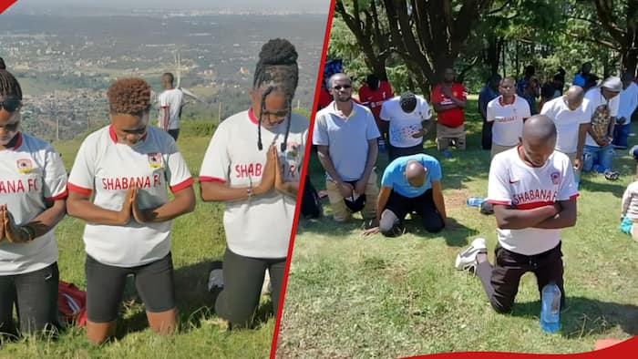 Shabana FC Fans Gather at Ngong Hills to Pray for Their Team's Performance as Relegation Looms