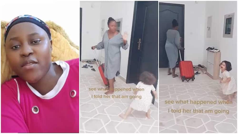 Maid and kid/baby cried in prank video.