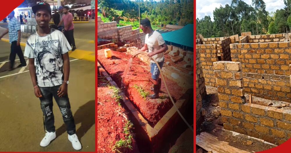 Kenyan man working as delivery man in Canada builds magnificent house back at his home country.