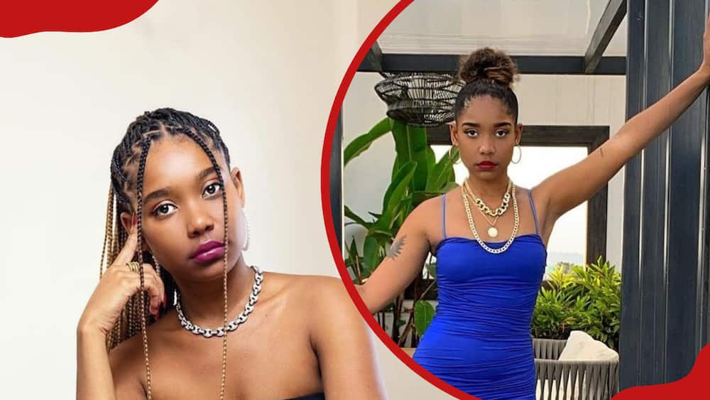 A collage of Kenyan content creator Elodie Zone