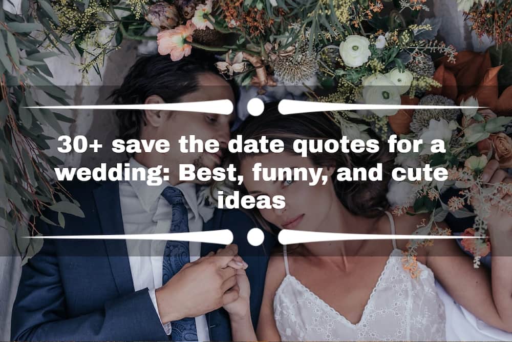 Save the date quotes for a wedding