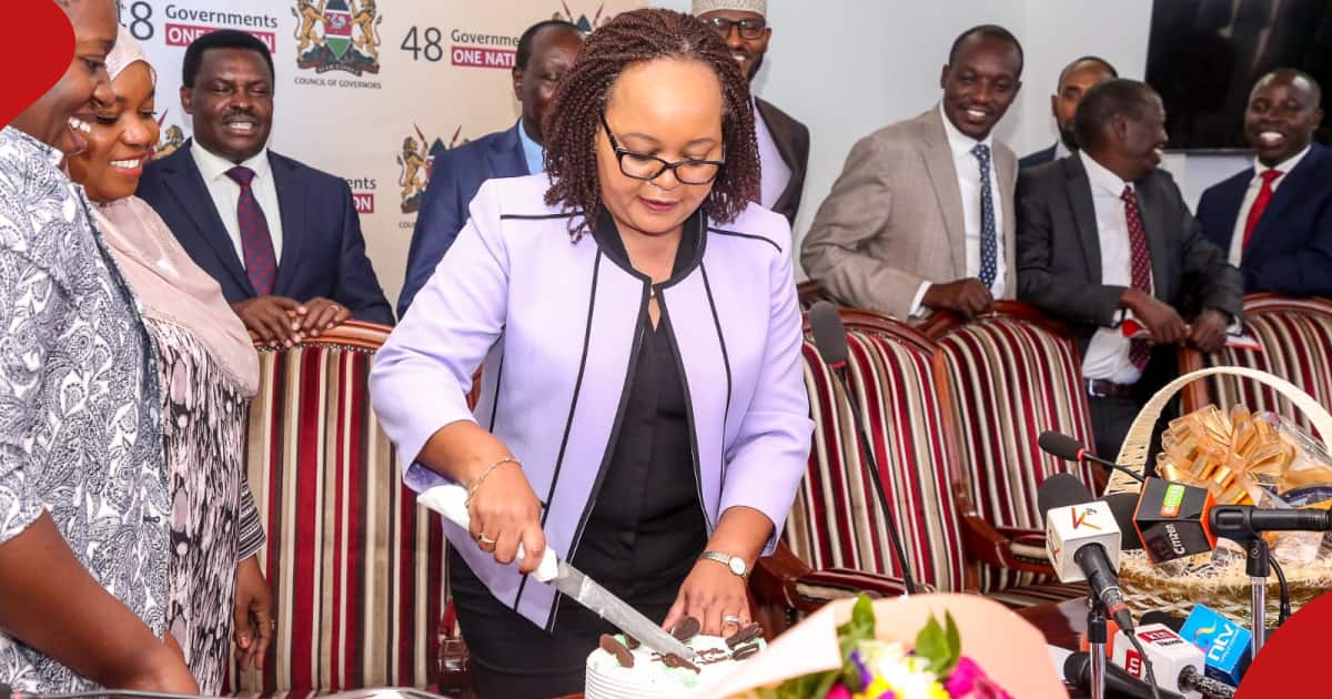 Anne Waiguru Emotional as Governors Surprise Her with Cake on Her Birthday