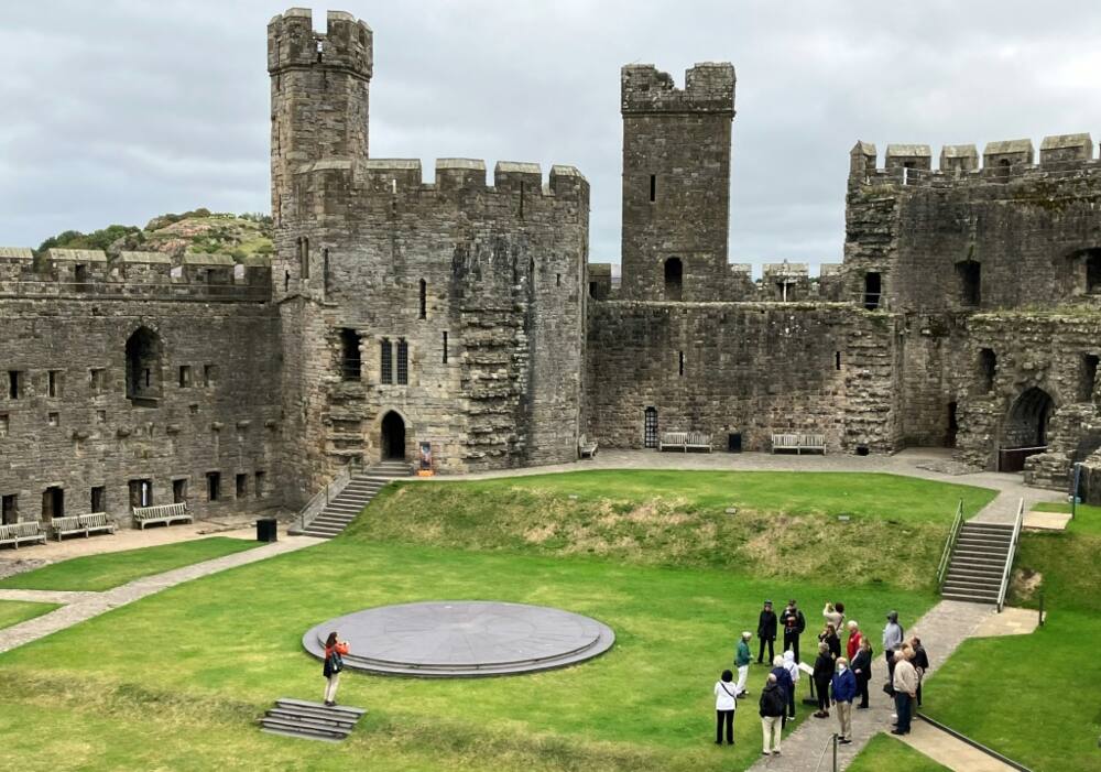 Caernarfon Castle was built in the 13th century by King Edward I