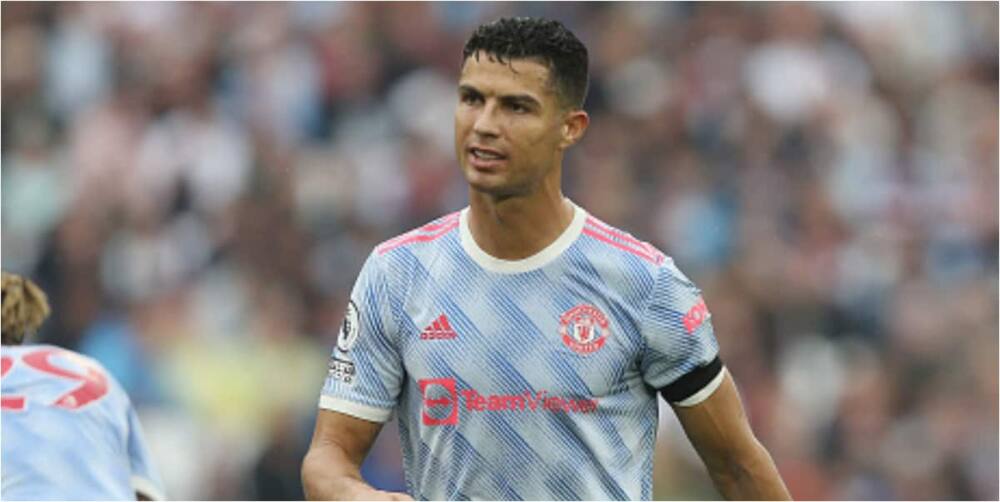 Cristiano Ronaldo while in action for Man United. Photo by Rob Newell.