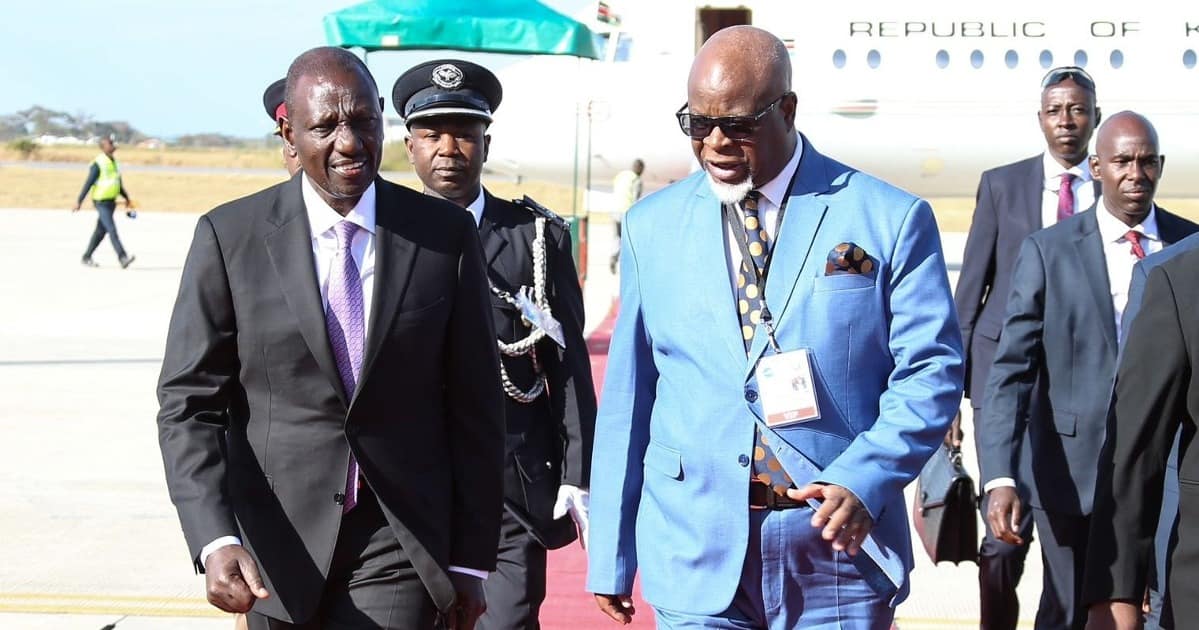 William Ruto Received by Zambia's Lands Minister Ahead of COMESA Summit ...