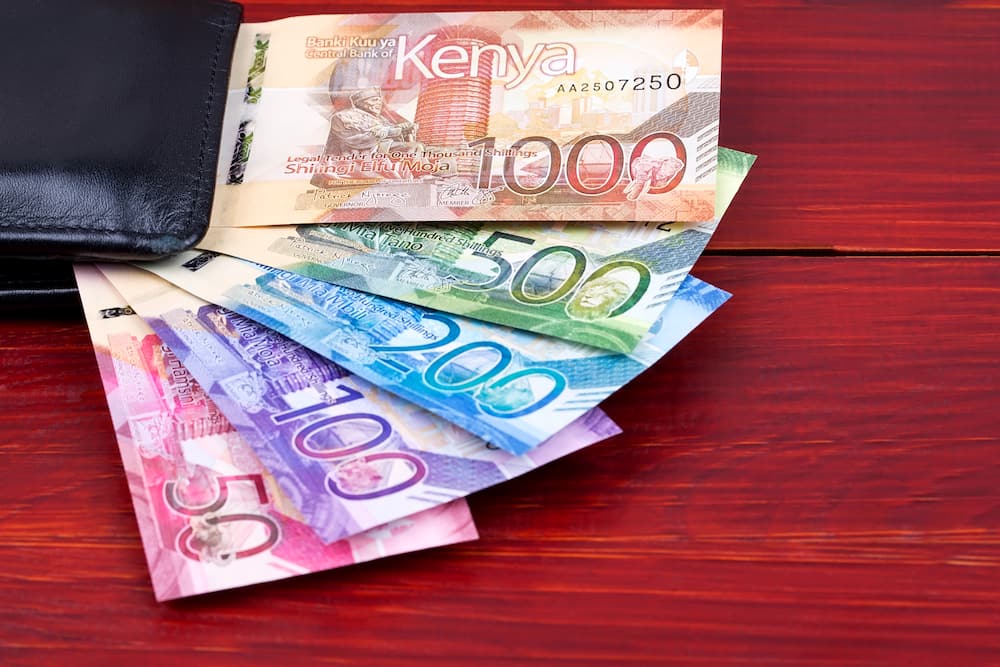 Kenyan money in various denominations