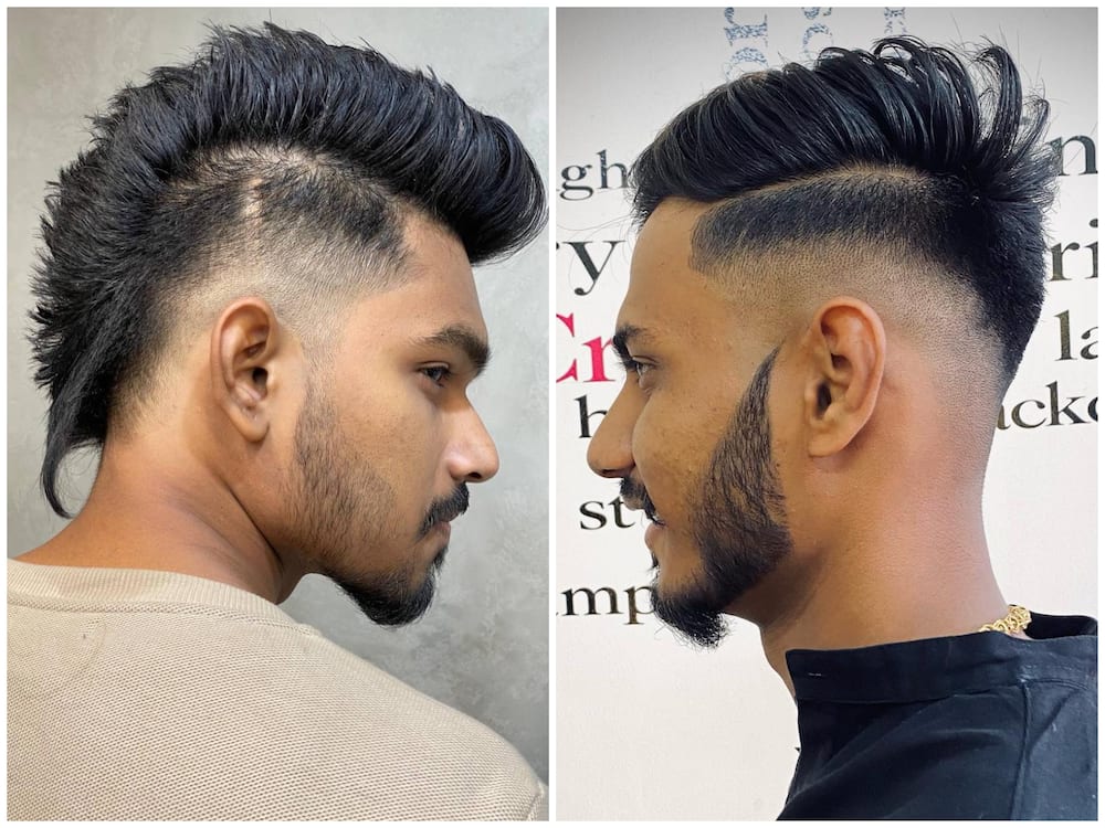 the faux hawk haircut for guys with thick straight hair