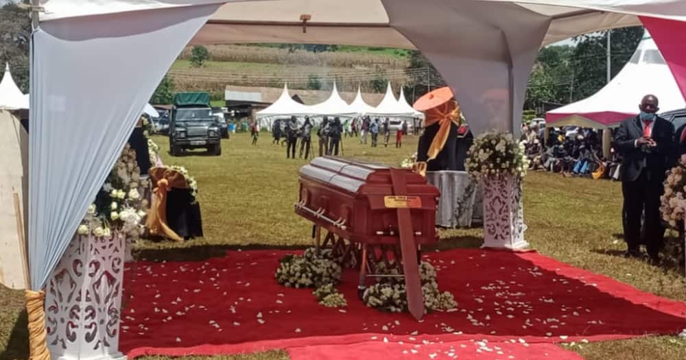 Orie Rogo Manduli burial. Photo: KBC TV.