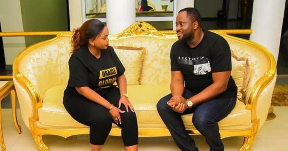 Nollywood Star Desmond Elliot Celebrate Rev Lucy Natasha’s Mum’s Birthday in Heartwarming Video