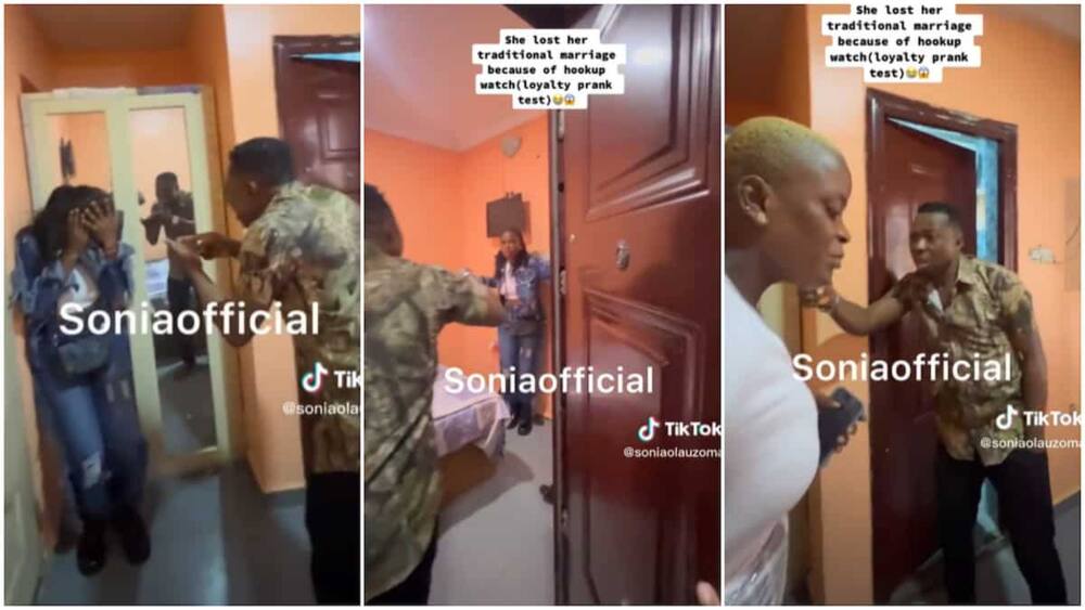 Man dumps fiancee after finding her in a hotel. Photo: @soniaolauzoma.