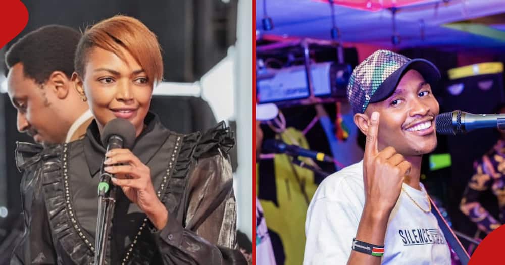 Karen Nyamu Gives Shout Out to Samidoh During Senator Methu's Dad's