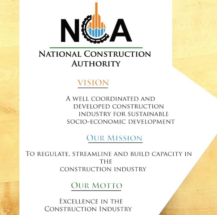 NCA portal project registration, training schedules, contractor