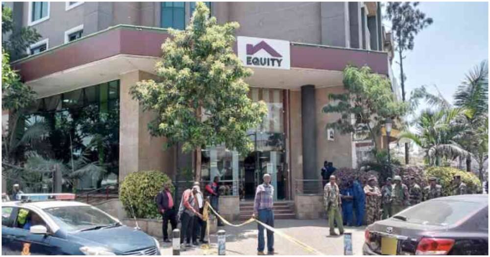 Equity bank. Photo: Police Kenya.