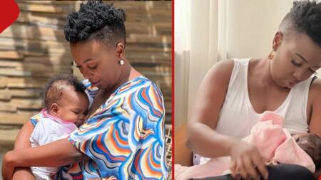 Wahu Kagwi Funnily Refuses to Give Lastborn Daughter Shiru Breastmilk in Cute Video