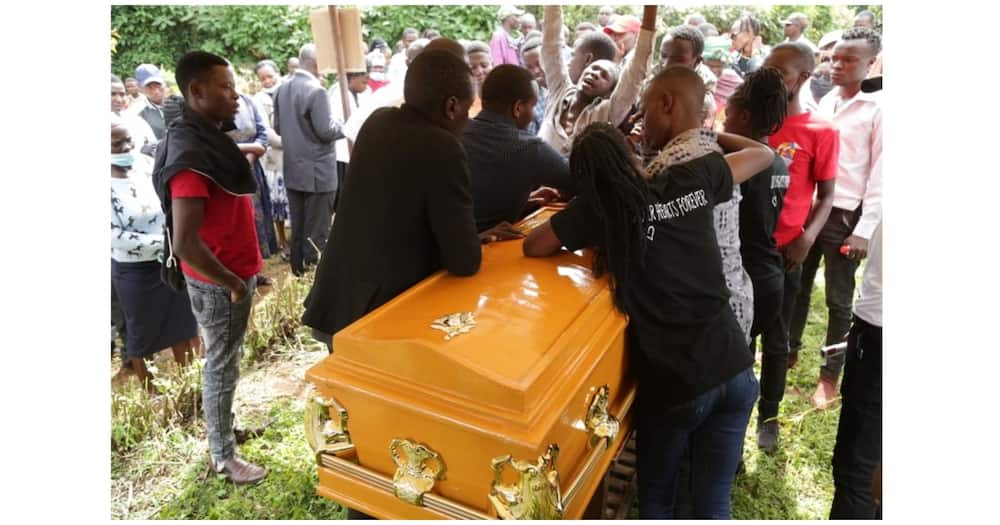 Frank Obegi's burial.