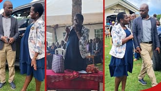 Linet Toto Dazzles in Stylish Maternity Dress, Floral Blazer During Church Service, Kenyans React