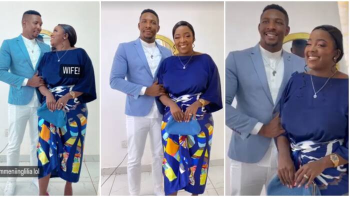 Jackie Matubia, Lover Blessing Lung'aho Wow Fans After Attending Wedding in Gorgeous Outfits: "Couple Goals"