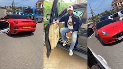 Hassan Joho's New Toy? Red Ferrari with 001 Plate Spotted in Kenya