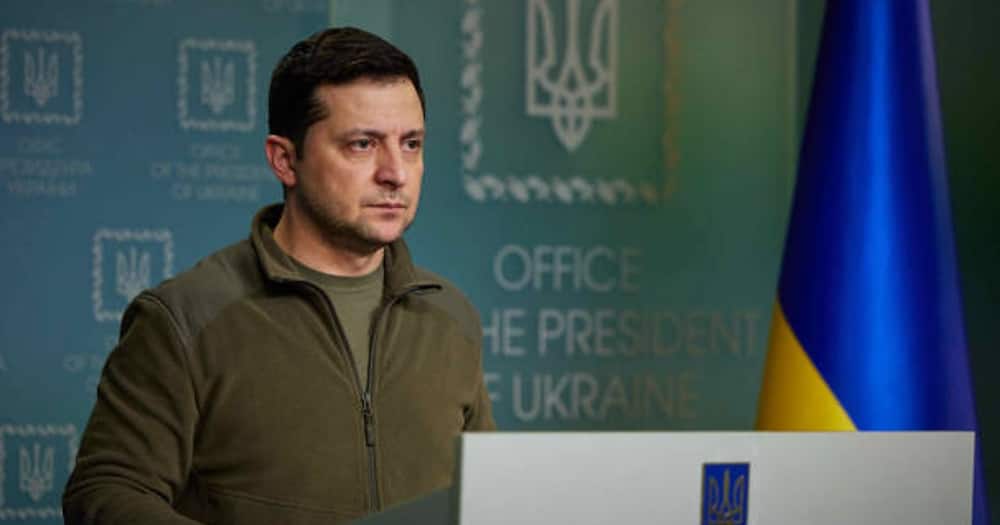 Ukrainian President Volodymyr Zelensky Signs Application for Country to Join European Union.