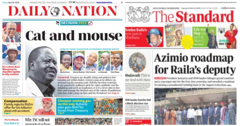 Kenyan Newspapers Review For April 22 The family of Caleb Otgieno demands KSh 20 million compensation from the Thika-based Blue Nile steel plant.