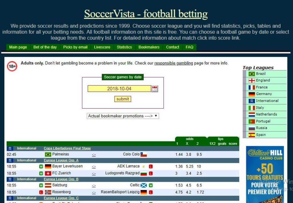 Soccervista Prediction