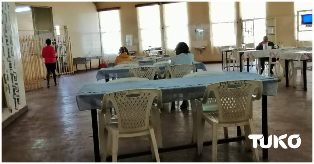 Inside Moi University's students centre mess. Photo: Joseph Alovi.