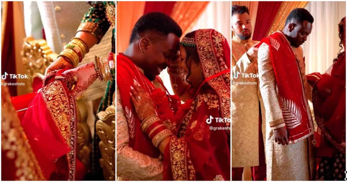 African Man Marries Indian Lady, Video From Their Colourful Wedding Goes  Viral 