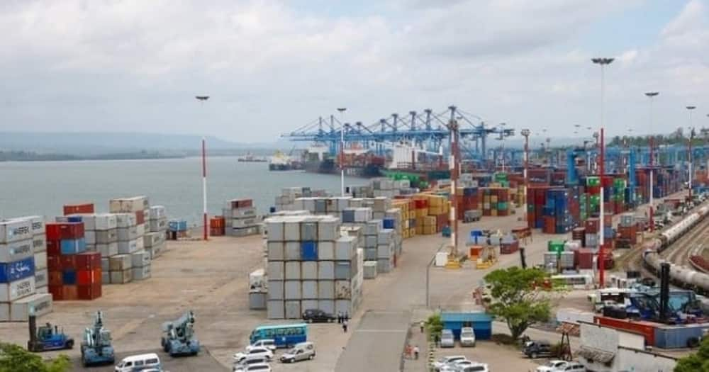 Mombasa port.