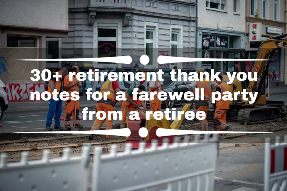 Retirement thank you notes