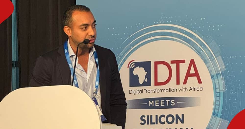 Mawingu Networks CEO Farouk Ramji speaks during the Digital Transformation for Africa summit.
