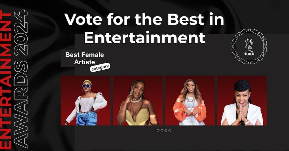 TUKO Entertainment Awards 2024: Best female artiste category