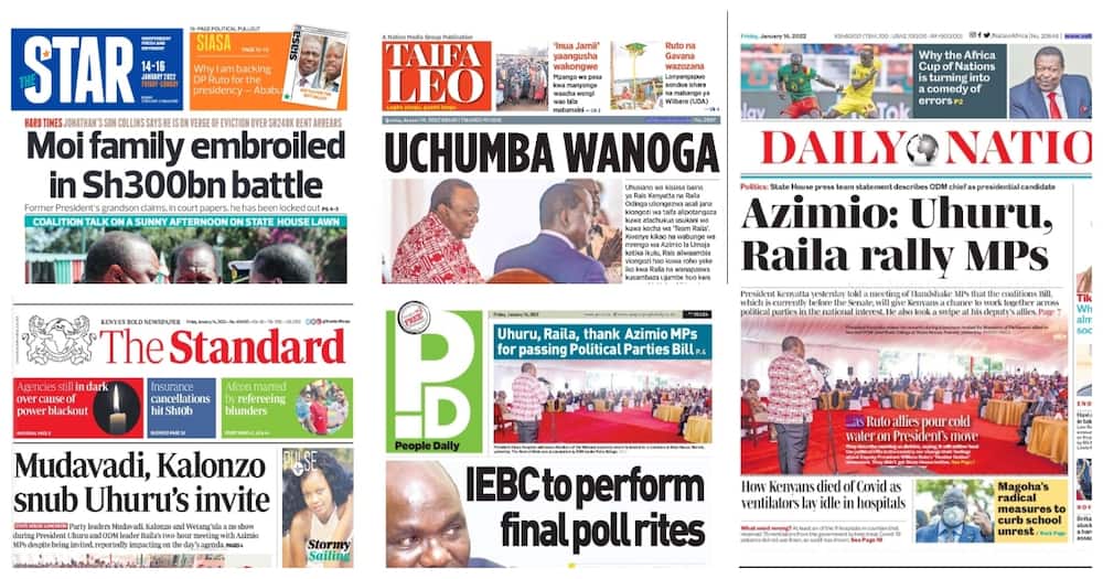 Kenya Newspaper Review of January 14