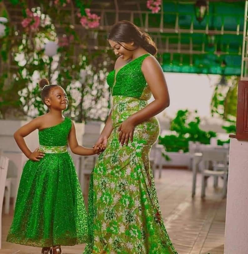 Mother and daughter Ankara dress