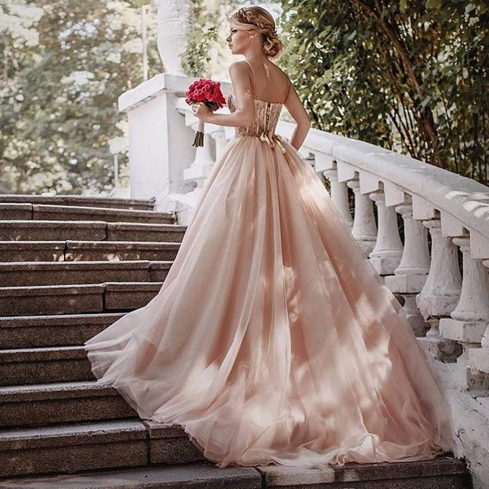 unique wedding dresses with color