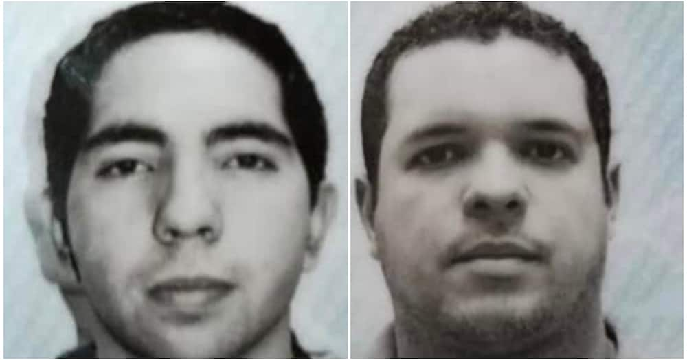 Two of the three Venezuelans arrested at JKIA. Photo: DCI.