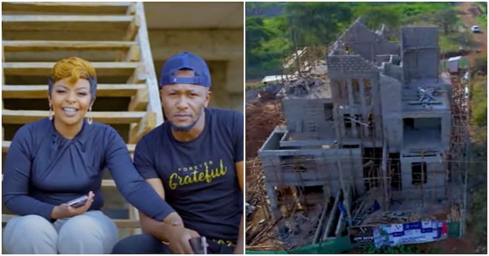 Size 8 and DJ Mo are building a multi-storey building.