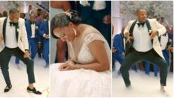 One Leg Challenge: Handsome Groom Shows off Electric Moves at His Wedding Cracking up Bride