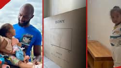 Dennis Ombachi Finally Replaces TV Smashed by His Kids: "Learnt Their Lesson"