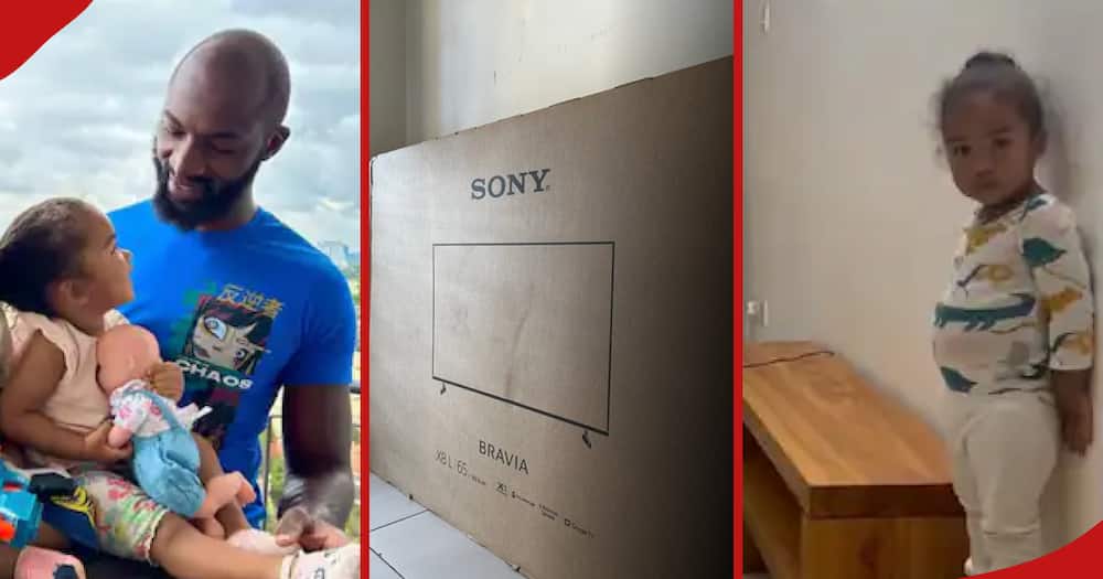 Dennis Ombachi Finally Replaces TV Smashed by His Kids: 
