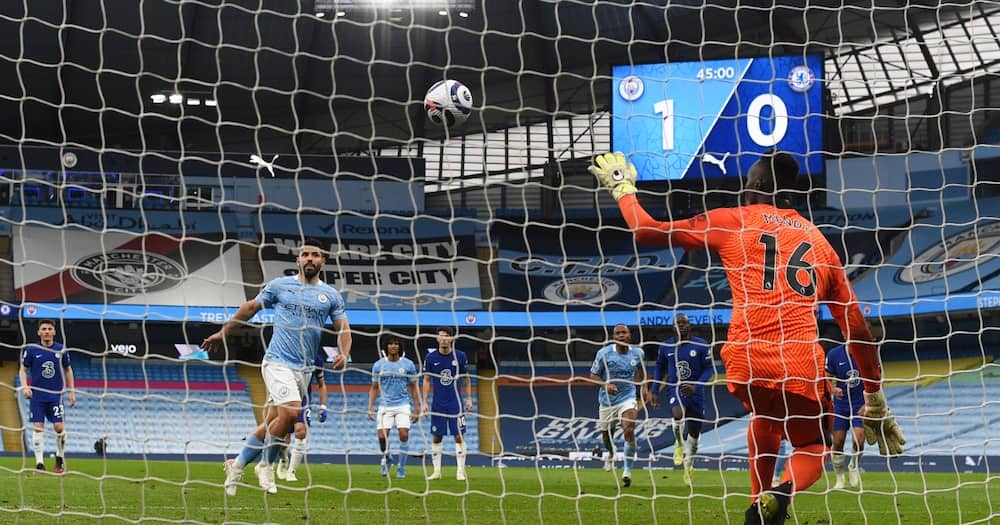 Sergio Aguero apologises to fans for missing penalty in Man City’s defeat to Chelsea