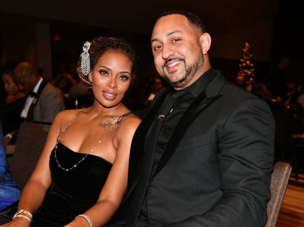 Eva Marcille and Michael Sterling at the 38th Annual Atlanta UNCF Mayor's Masked Ball at Atlanta Marriott Marquis