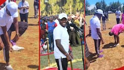 George Natembeya Removes His Cleats, Hands Them to Barefoot Footballer