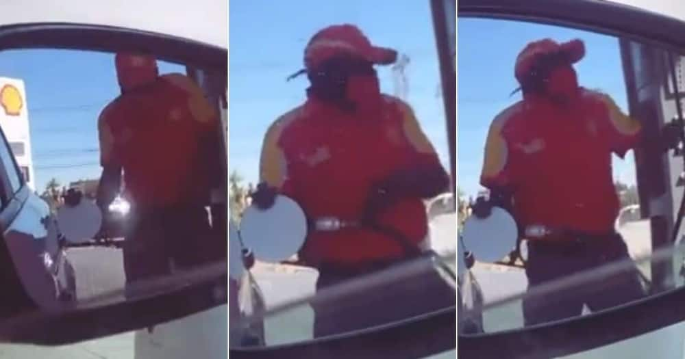 Petrol attendant dancing in a viral video, impresses netizens.