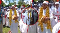 Boni Khalwale Rocks Religious Outfit, Displays Impressive Drumming Skills at Church Service