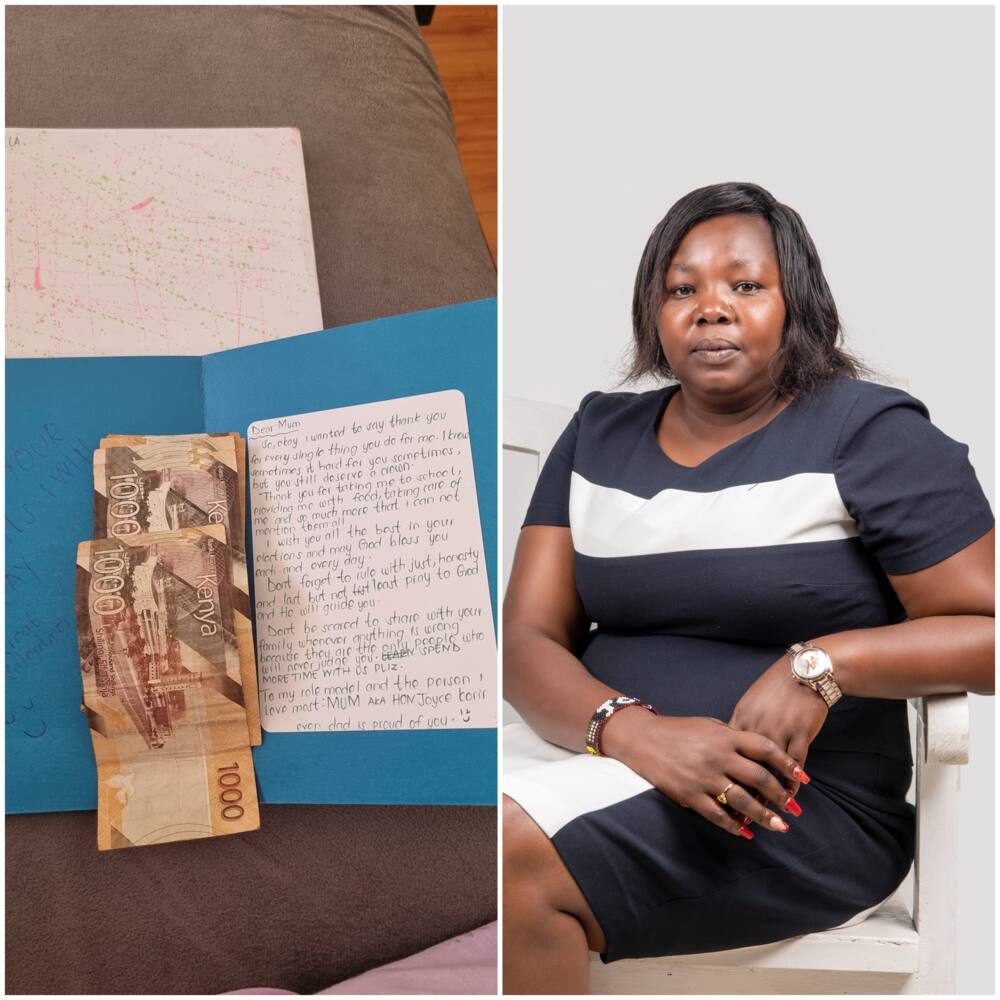 MP Joyce Korir and her daughter's gifts.